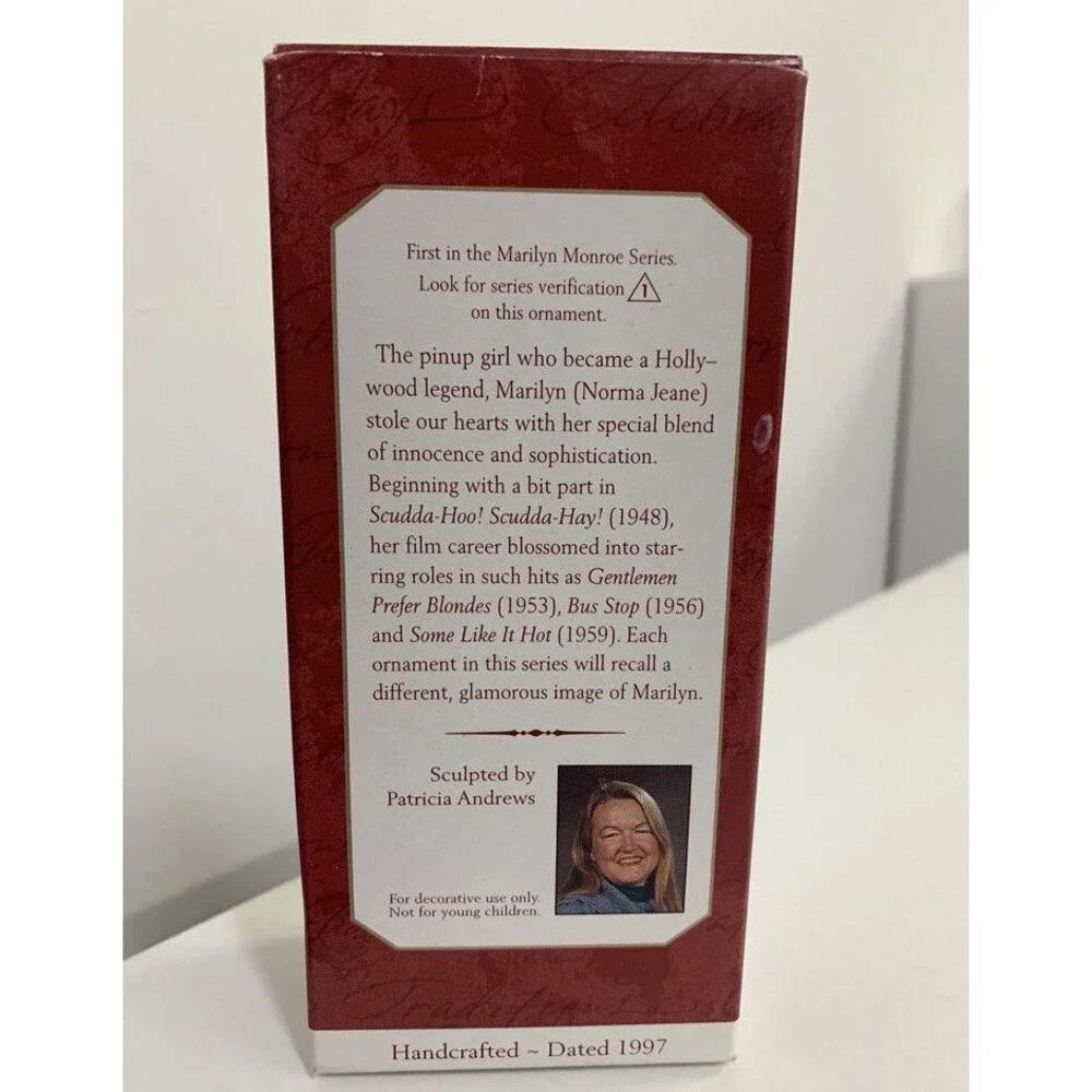 Marilyn Monroe - #1 First In Series - 1997 Hallmark Keepsake Ornament